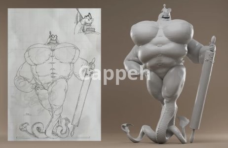 I will sculpt a 3d character model for stl 3d printing, dnd, nft