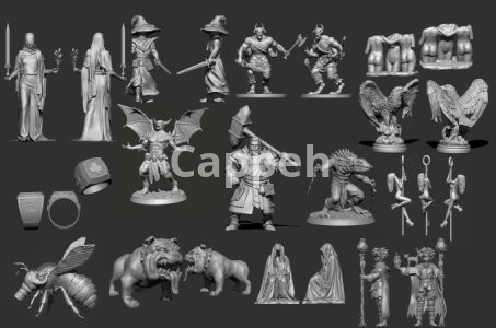 I will 3d model sculpture chatacter human anime for 3d printing