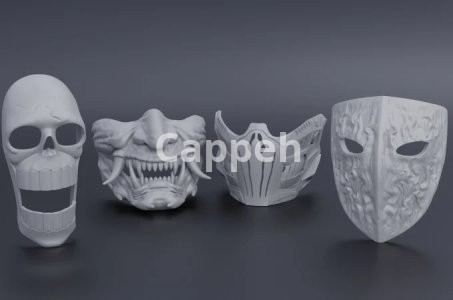 I will create a 3d model of a helmet or a mask for 3d printing