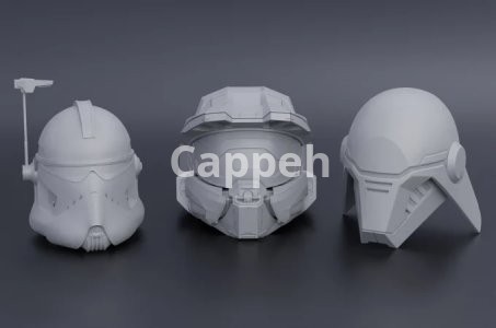 I will create a 3d model of a helmet or a mask for 3d printing