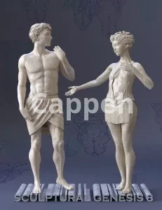 I can design 3D sculptures and 3D printed characters with Daz Studio software