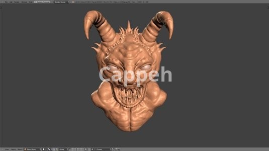 I can design 3D sculptures and 3D printed characters with SculptGL software