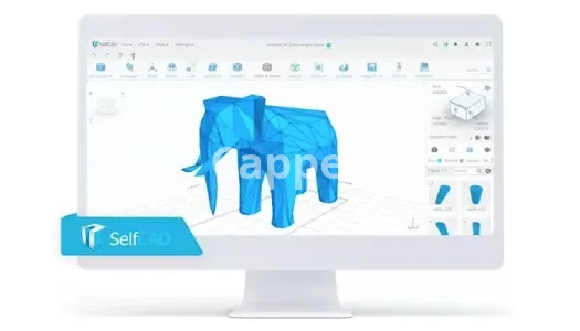 I can design 3D sculptures and 3D printed characters with SelfCAD software