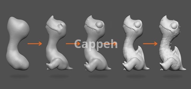 I can design 3D sculptures and 3D printed characters with ZBrushCore & ZBrush software.