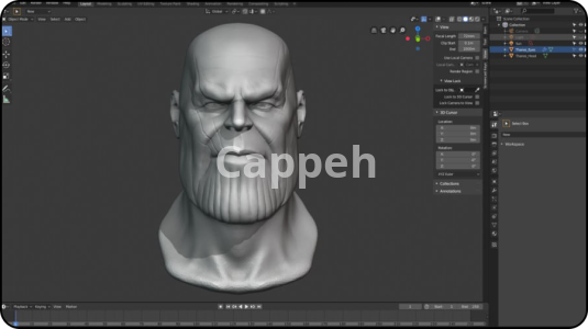 I can design 3D sculptures and 3D printed characters with Houdini software