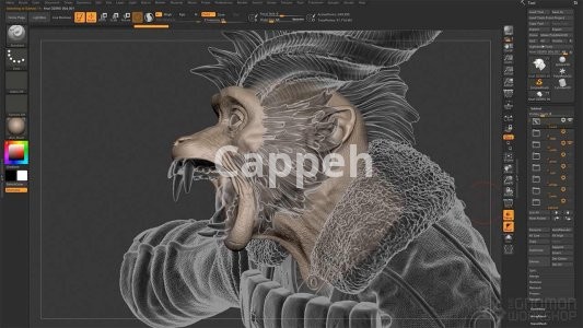 I can design 3D sculptures and 3D printed characters with Houdini software