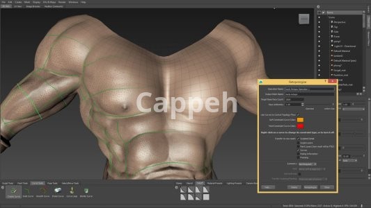 I can design 3D sculptures and 3D printed characters with Mudbox software