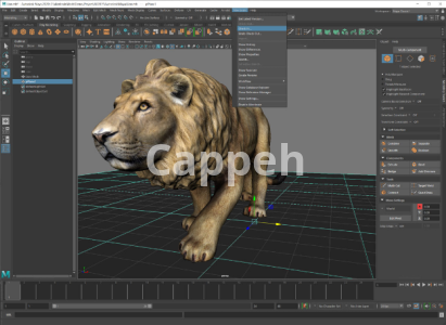 I can design 3D sculptures and 3D printed characters with Maya software