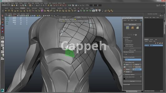 I can design 3D sculptures and 3D printed characters with Maya software