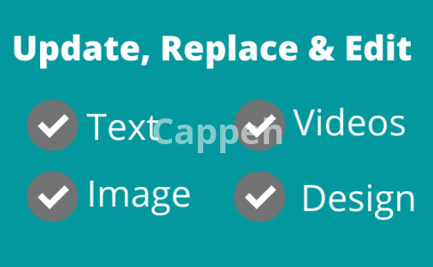I will quickly update website content, replace existing wp website