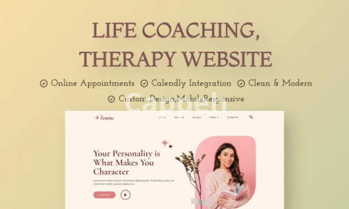 I will design medical website, mental health wellness counseling and therapy website