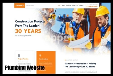 I will do construction, architecture, real estate or plumbing website in 24 hrs