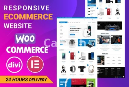 I will build wordpress woocommerce website with divi and elementor