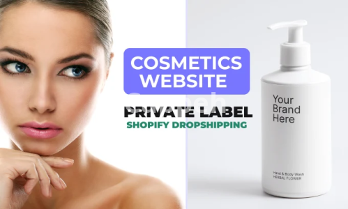 I will create a private label luxury cosmetics dropshipping website