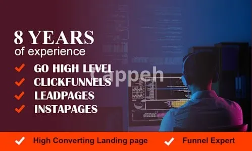 I will do clickfunnels, leadpages, instapage funnel