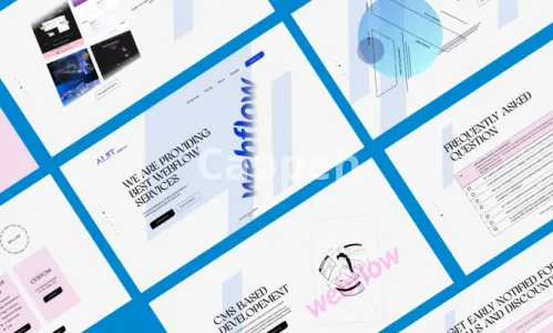 I will design a stunning website using webflow