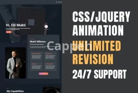 I will build html landing page or custom website as a front end developer