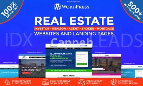 I will design wordpress real estate agent idx mls or investor website or landing page