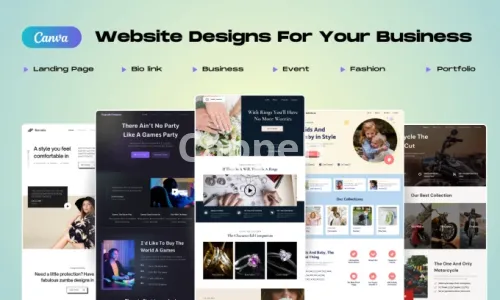 I will create canva website design, newsletter, and landing page using a pro account