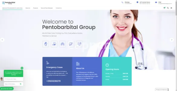 I will develop pharmacy website, medical website clinic, doctor appointment website