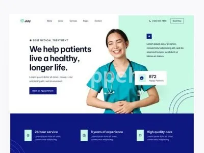 I will develop pharmacy website, medical website clinic, doctor appointment website