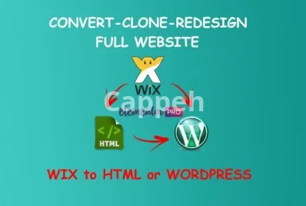 I will convert clone migrate wix or html to wordpress