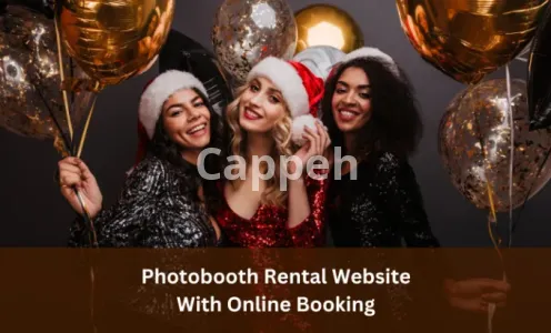 I will design a 360 photo booth and party rental website with online booking