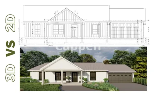 I will do 2d , 3d floor plans and exterior architectural renderings