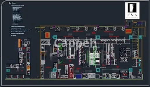 I will design commercial kitchen for hotel, restaurant, and bar