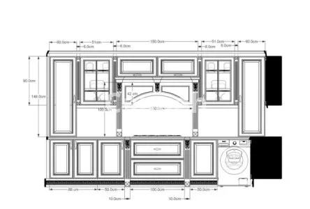 I will interior design your kitchen cabinets, kitchen design, render, layout