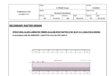 I will do wood, steel and concrete structural design, structural engineer