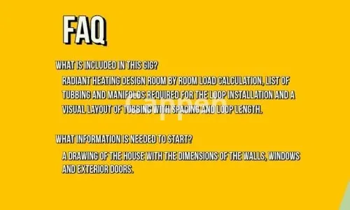 I will do a radiant floor heating design