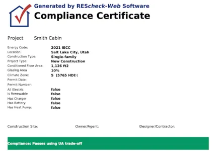 I will do rescheck comcheck for energy code compliance for permits