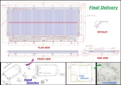 I will convert sketch, PDF, image drawing to autocad