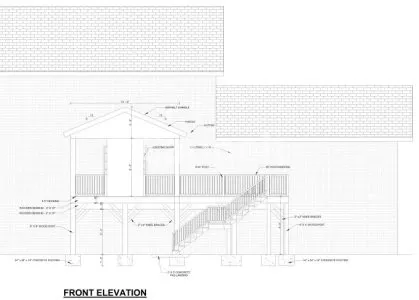 I will provide covered deck drawings for city permit