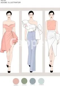I will draw fashion illustration, sketch, portrait