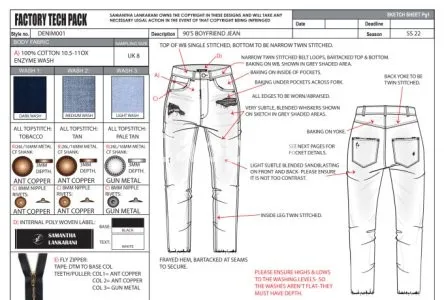 I will create tech packs and technical flats for fashion clothing
