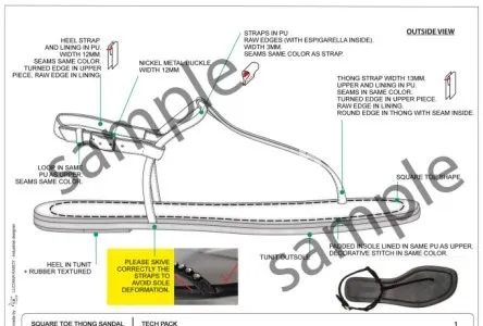 I will design shoes, footwear, and sneakers with tech pack for manufacture