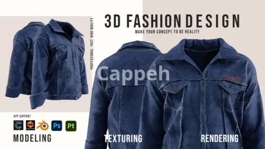 I will make clo 3d clothes modeling , texturing and animation