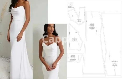 I will make the sewing pattern for your bridal dress