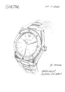 I will draw an illustration or sketch of jewelry for you