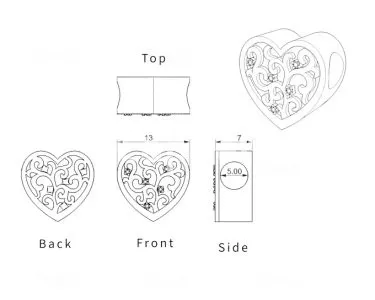 I will design jewelry with technical detail