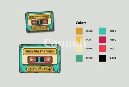 I will design custom enamel pins for you