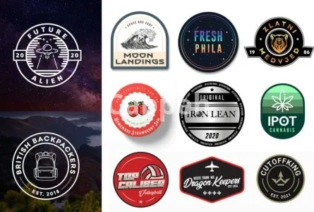 I will design clean badge, patch, round sticker, label,logo design