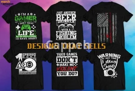 I will design an original merch by amazon t shirt that sells more