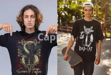 I will do skull dark art design in hand drawn style for shirt