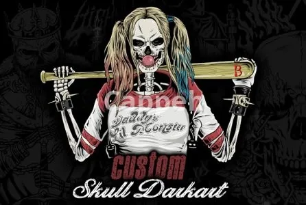I will do skull dark art design in hand drawn style for shirt
