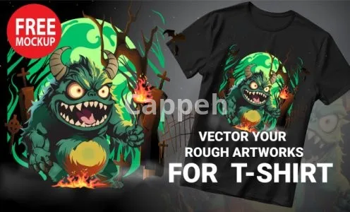 I will vector your rough artworks for screen printing and make unique t shirt design