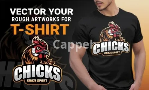 I will vector your rough artworks for screen printing and make unique t shirt design