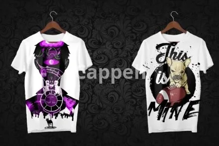 I will do custom graphic t shirt designs